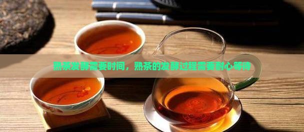 熟茶发酵需要时间，熟茶的发酵过程需要耐心等待