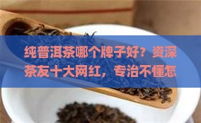 纯普洱茶哪个牌子好？资深茶友十大网红，专治不懂怎么选！
