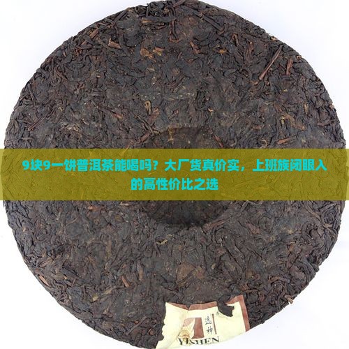 9块9一饼普洱茶能喝吗？大厂货真价实，上班族闭眼入的高性价比之选