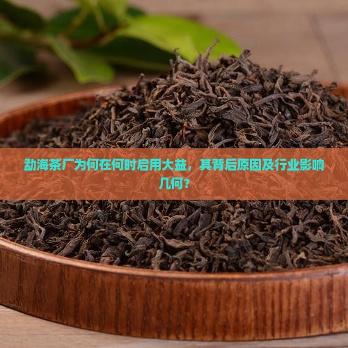 勐海茶厂为何在何时启用大益，其背后原因及行业影响几何？
