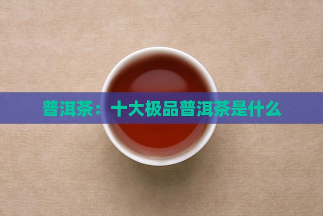 普洱茶：十大极品普洱茶是什么