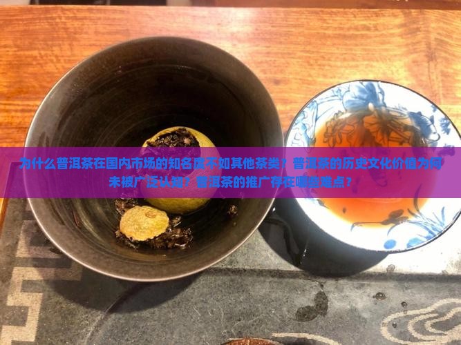 为什么普洱茶在国内市场的知名度不如其他茶类？普洱茶的历史文化价值为何未被广泛认知？普洱茶的推广存在哪些难点？
