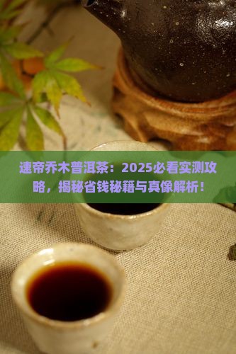 速帝乔木普洱茶