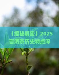 普洱茶历史特点