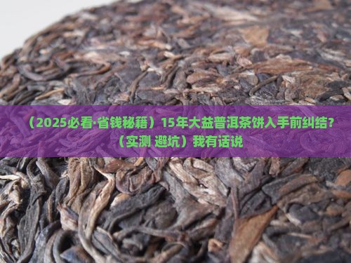 15年大益普洱茶饼