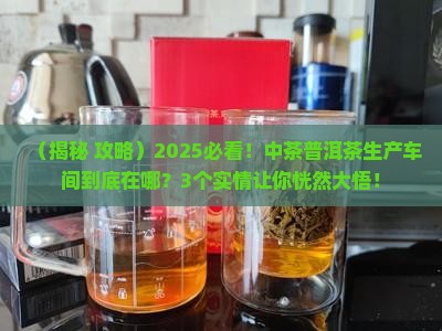 中茶有普洱茶生产车间吗