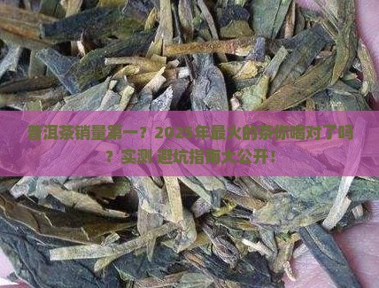 我国普洱茶销量排名榜第一