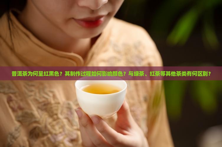 普洱茶为何呈红黑色？其制作过程如何影响颜色？与绿茶、红茶等其他茶类有何区别？
