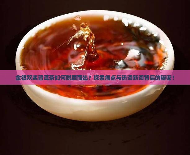 金银双奖普洱茶如何脱颖而出？探索痛点与热词新词背后的秘密！