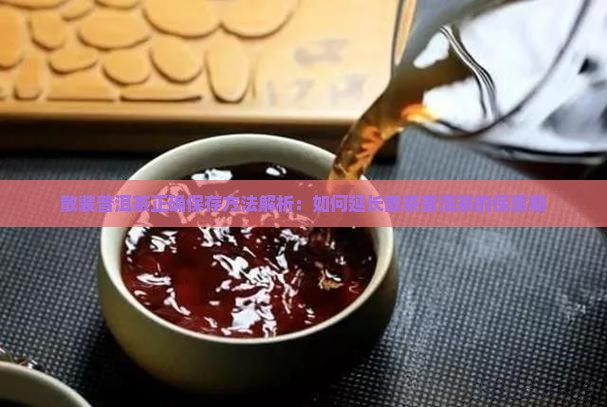 散装普洱茶正确保存方法解析：如何延长散茶普洱茶的保质期