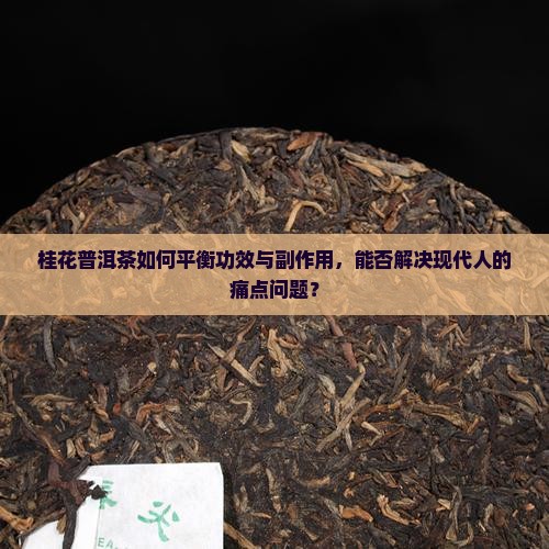 桂花普洱茶如何平衡功效与副作用，能否解决现代人的痛点问题？