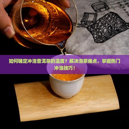 如何确定冲泡普洱茶的温度？解决泡茶痛点，掌握热门冲泡技巧！