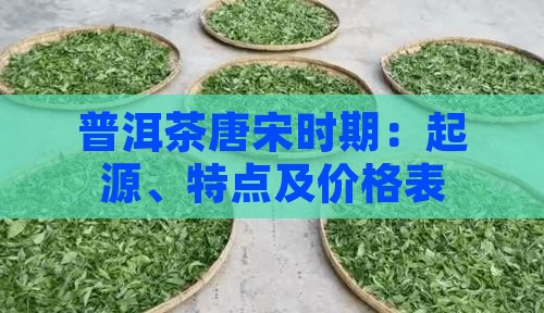普洱茶唐宋时期