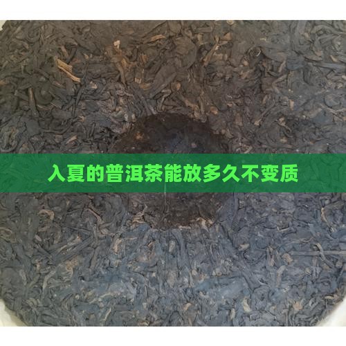 入夏的普洱茶能放多久不变质