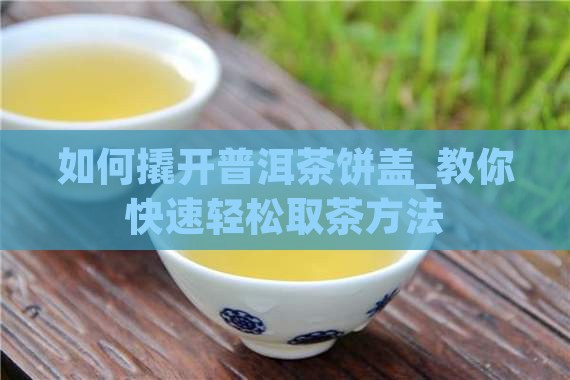 如何撬开普洱茶饼盖