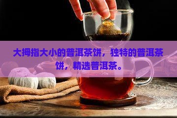 大拇指大小的普洱茶饼