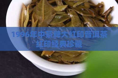 1996年中茶牌大红印普洱茶红印经典珍藏