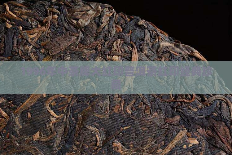 1996年中茶牌大红印普洱茶红印经典珍藏