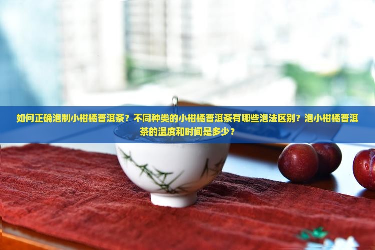 如何正确泡制小柑橘普洱茶？不同种类的小柑橘普洱茶有哪些泡法区别？泡小柑橘普洱茶的温度和时间是多少？