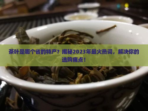 茶叶是哪个省的特产