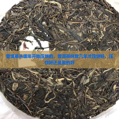 普洱茶从哪年开始压饼