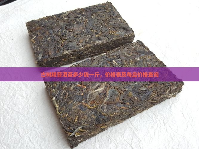 古树牌普洱茶多少钱一斤