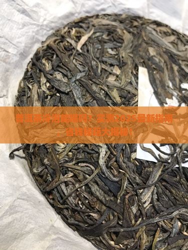 普洱茶可不可以冷泡喝
