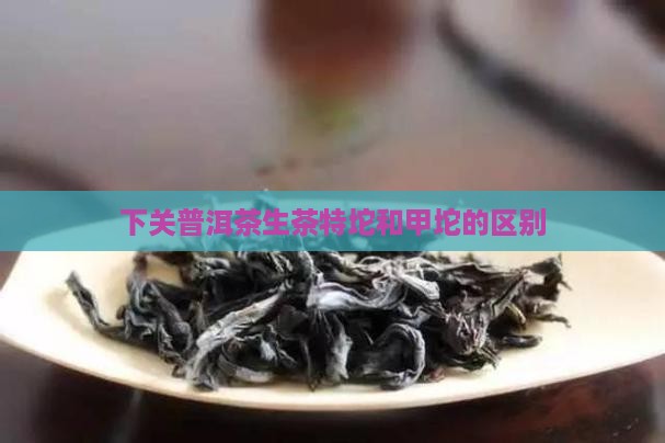 普洱茶生茶特坨和甲坨