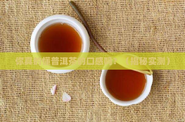 懂过普洱茶口感