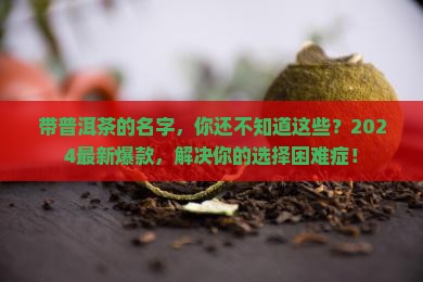 带普洱茶的名字