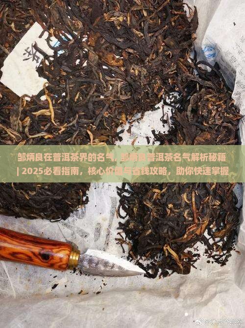 邹炳良在普洱茶界的名气