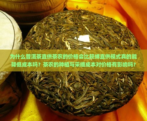 为什么普洱茶直供茶农的价格会比较缚直供模式真的能降低成本吗？茶农的种植与采摘成本对价格有影响吗？