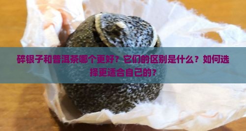 碎银子和普洱茶哪个更好？它们的区别是什么？如何选择更适合自己的？