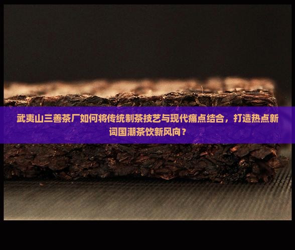 武夷山三善茶厂如何将传统制茶技艺与现代痛点结合，打造热点新词国潮茶饮新风向？