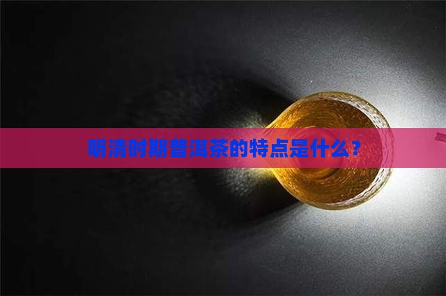明清时期普洱茶的特点是什么？