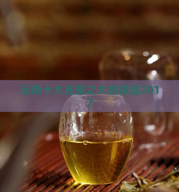 云南十大名茶之大名精选2017