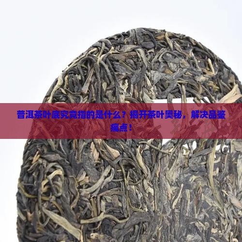 普洱茶叶底究竟指的是什么？揭开茶叶奥秘，解决品鉴痛点！