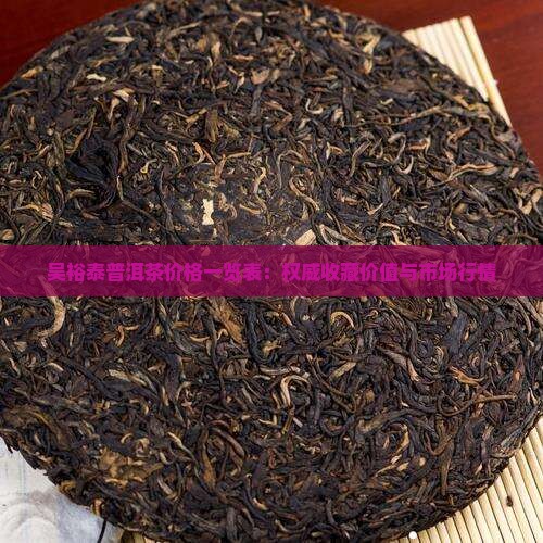 吴裕泰普洱茶价格一览表：权威收藏价值与市场行情