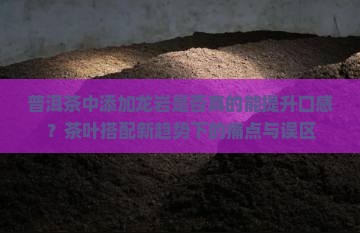 普洱茶中添加龙岩是否真的能提升口感？茶叶搭配新趋势下的痛点与误区
