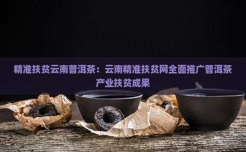 精准扶贫云南普洱茶
