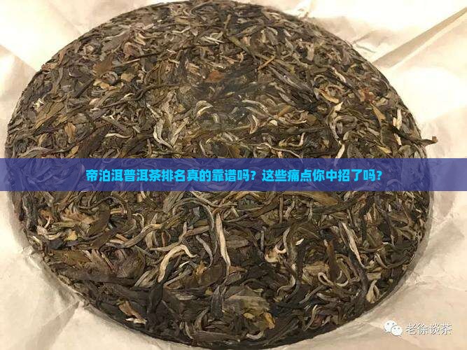 帝泊洱普洱茶排名
