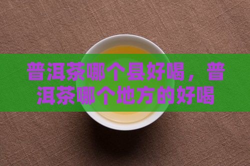 普洱茶哪个县好喝