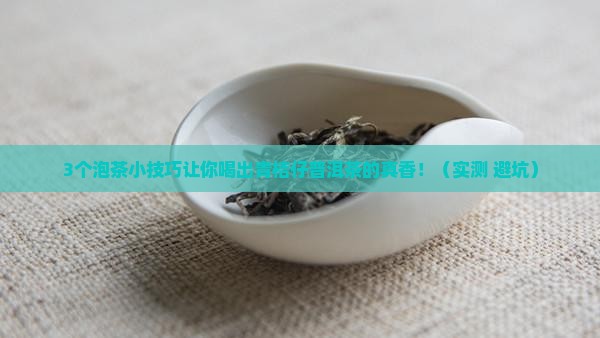 青桔仔普洱茶泡水功效
