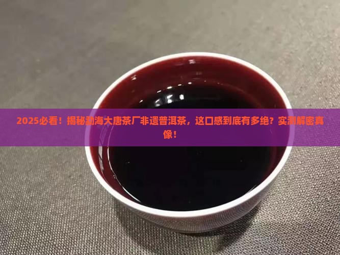 勐海大唐茶厂非遗普洱茶