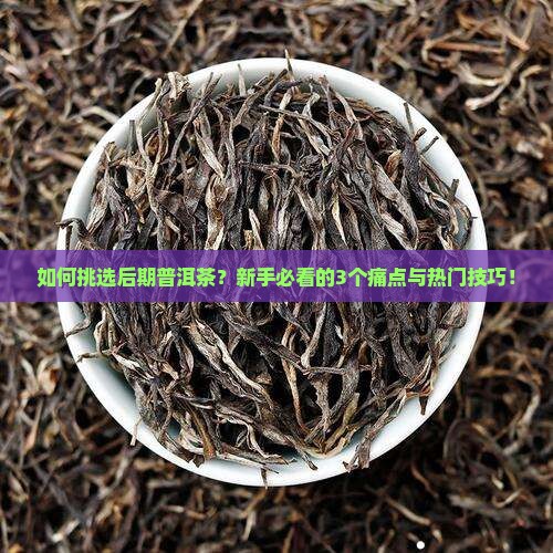 如何挑选后期普洱茶