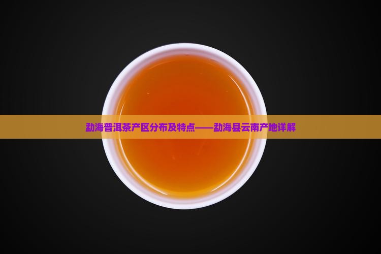 勐海普洱茶产区分布及特点