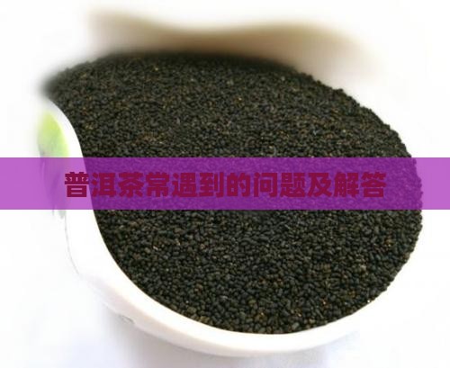 普洱茶常遇到的问题及解答