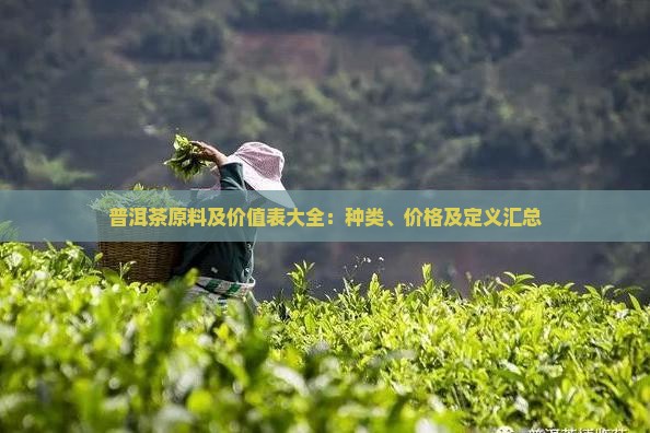 普洱茶原料及价值表大全：种类、价格及定义汇总