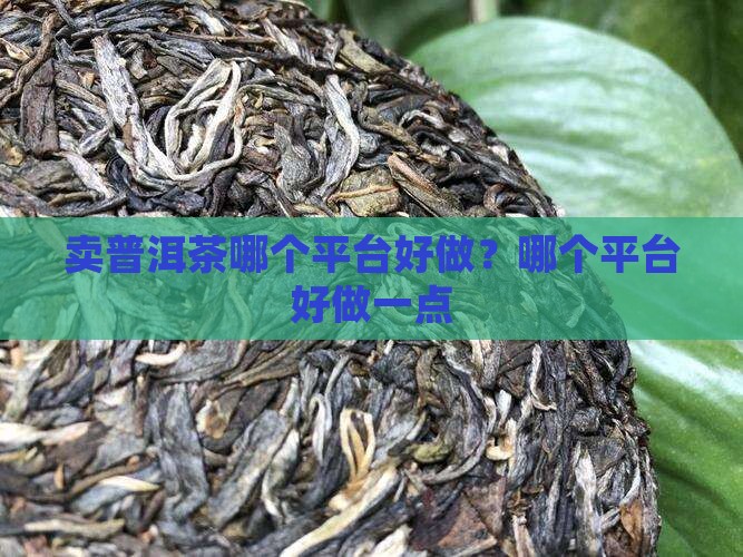 卖普洱茶哪个平台好做？哪个平台好做一点