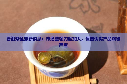 普洱茶乱象新消息：市场整顿力度加大，假冒伪劣产品将被严查
